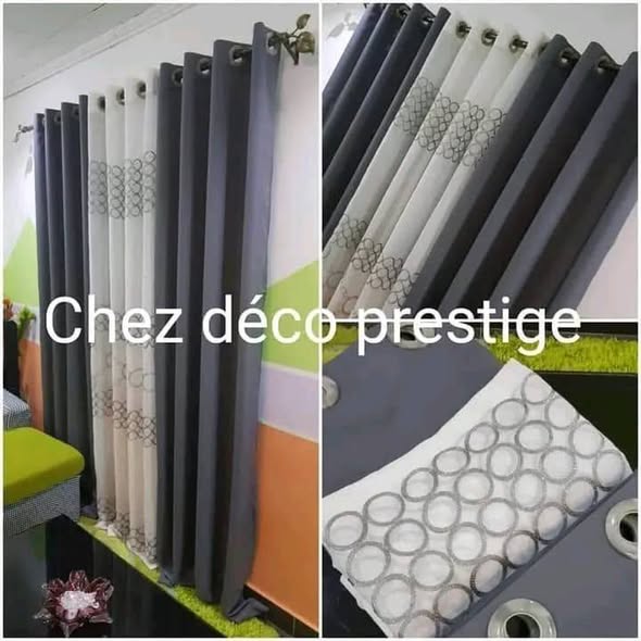 Rideaux 3 pièces à vendre