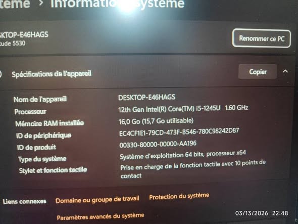 DELL CORE I5 12EM GENERATION