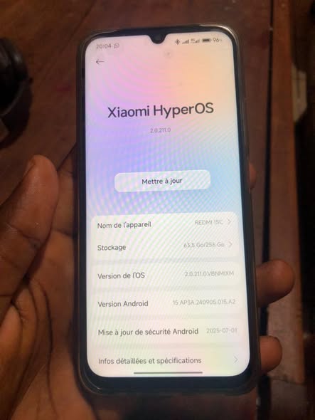 Téléphone Redmi 15c 256/8 avec garantie