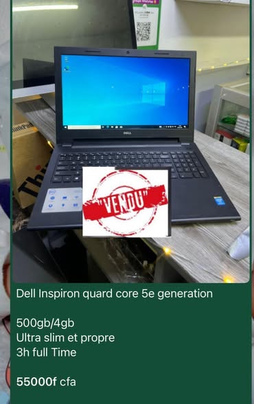 Vente d'ordinateurs et accessoires électroniques au Cameroun