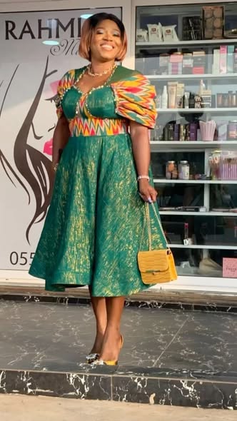 Sélections de tissus pagne coton wax kente gold
