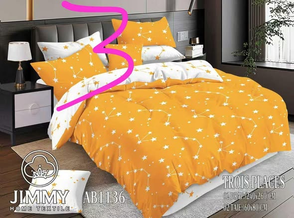 Arrivage des draps de 3 places