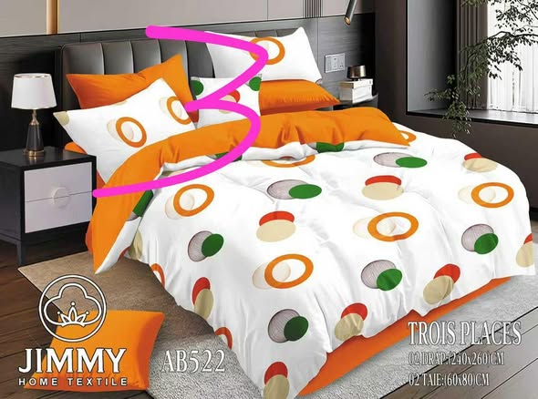 Arrivage des draps de 3 places