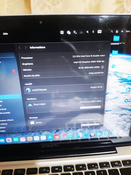 MacBook Pro 2012 i5 à vendre