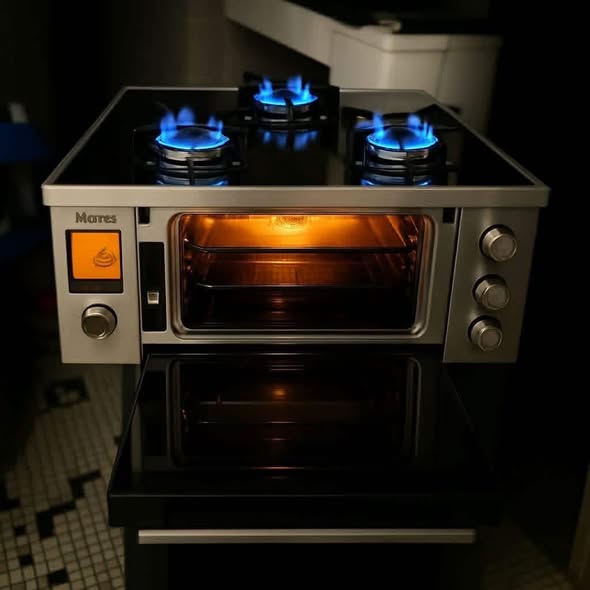 Promo mini cuisinière à gaz avec mini fours intégrés