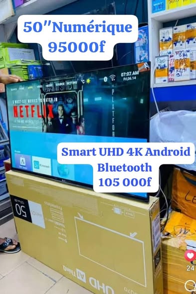 50" Numérique Smart UHD 4K Android Bluetooth