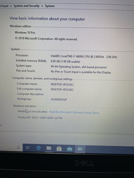Dell Latitude 7270 6th Gen Intel i7-6600U