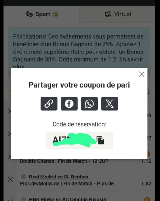 Code de réservation
