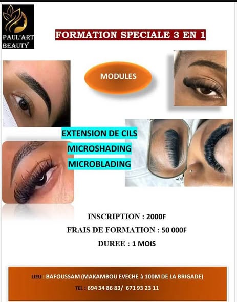Formation spéciale 3 en 1 chez Paul'art Beauty