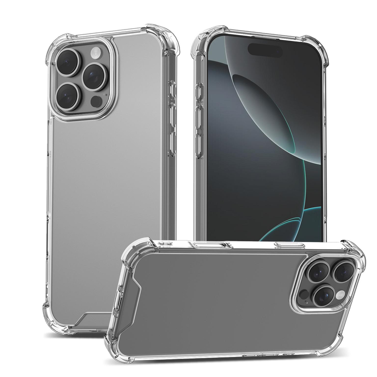 iPhone 15 Pro Clear Anti shock Armour CC01 Case view 3