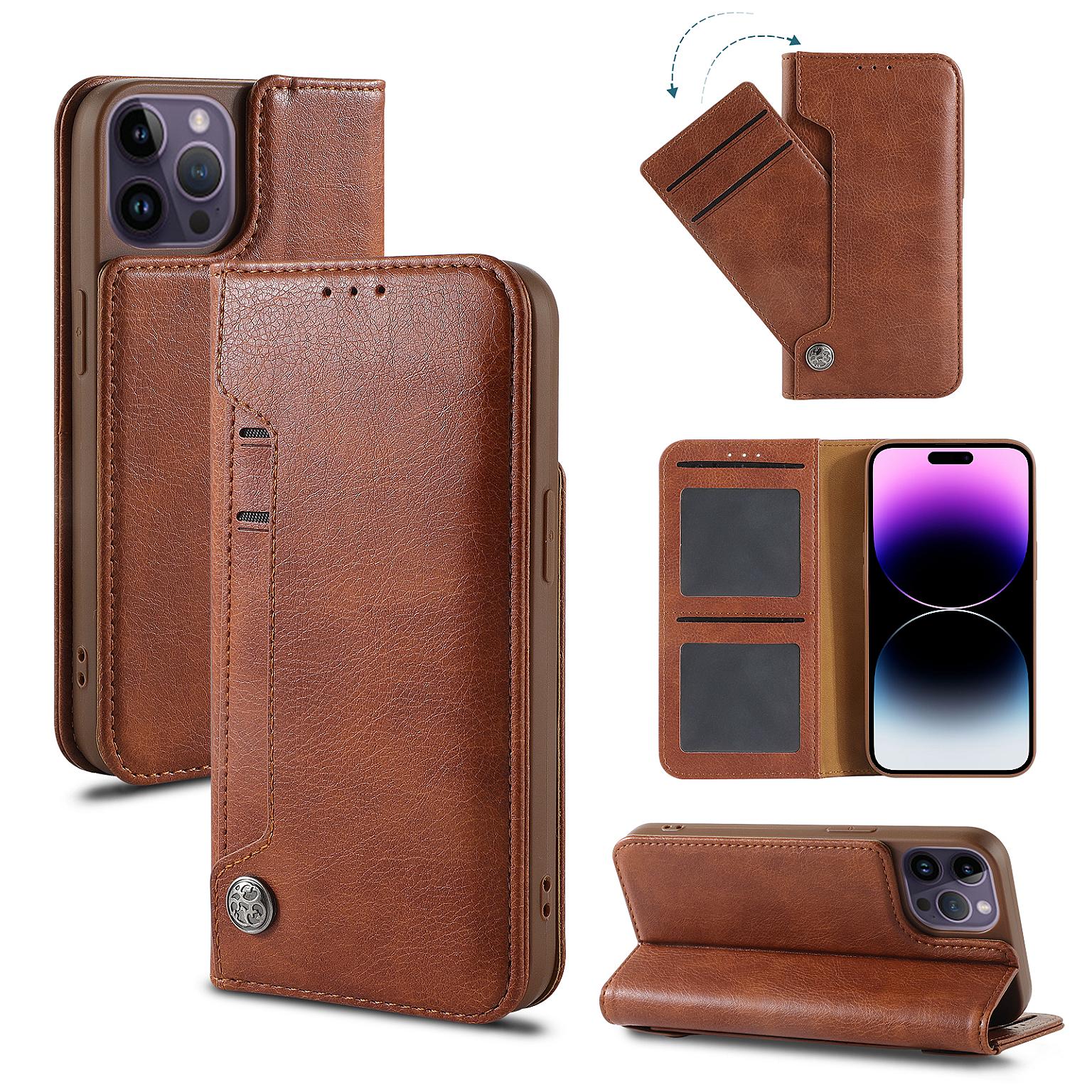 iPhone 15 Plus Wallet Slide Pocket Case view 1
