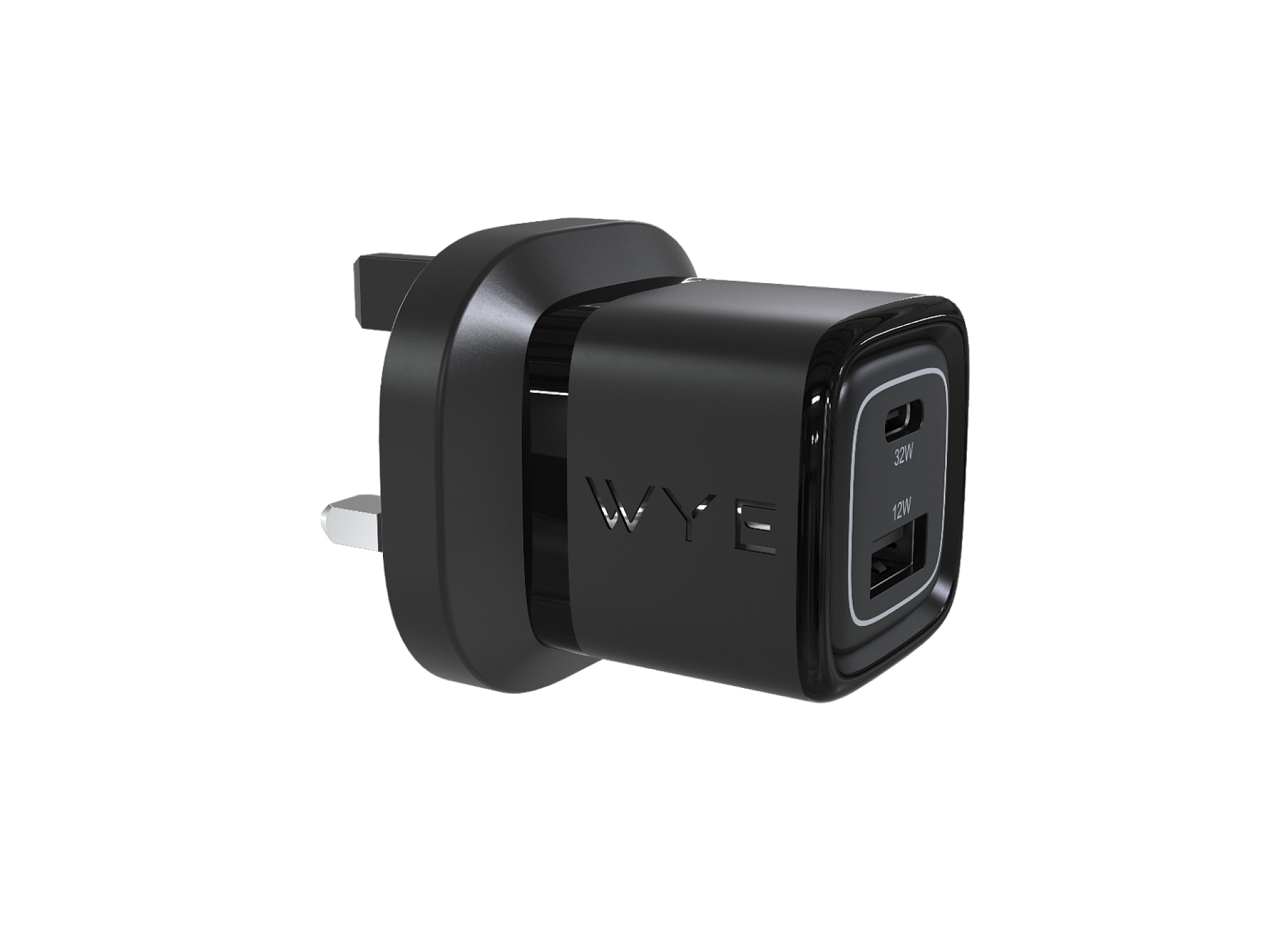 32W Dual Port USB-C & USB-A Power Adapter (GaN III) view 1