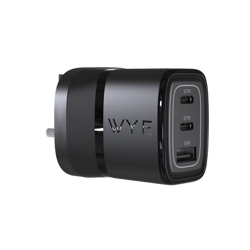67W Dual USB-C & USB-A Power Adapter (GaN III)