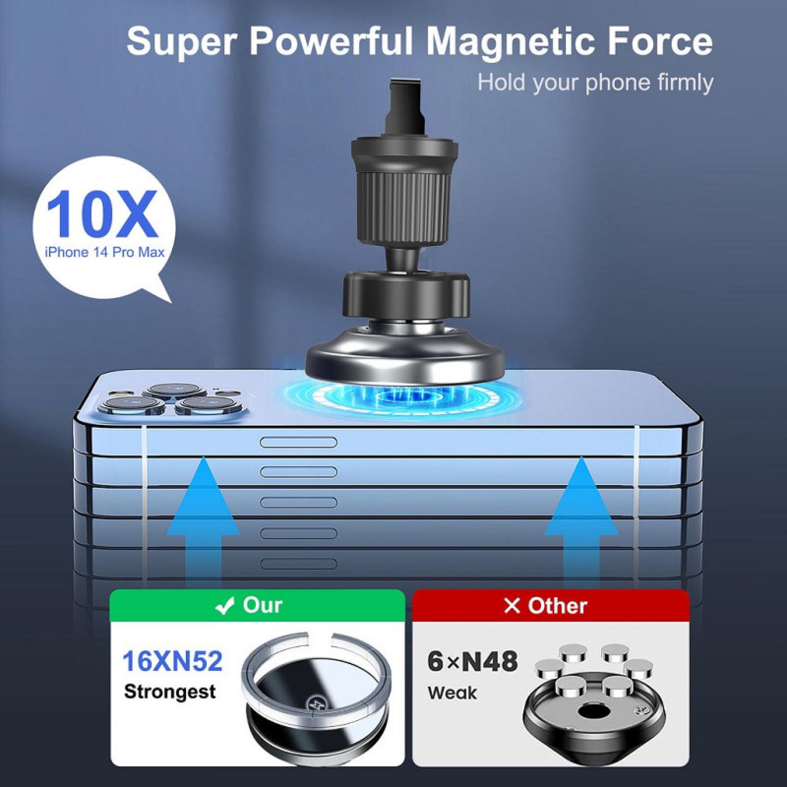 Wireless Magnetic Charging & Vent Holder view 4