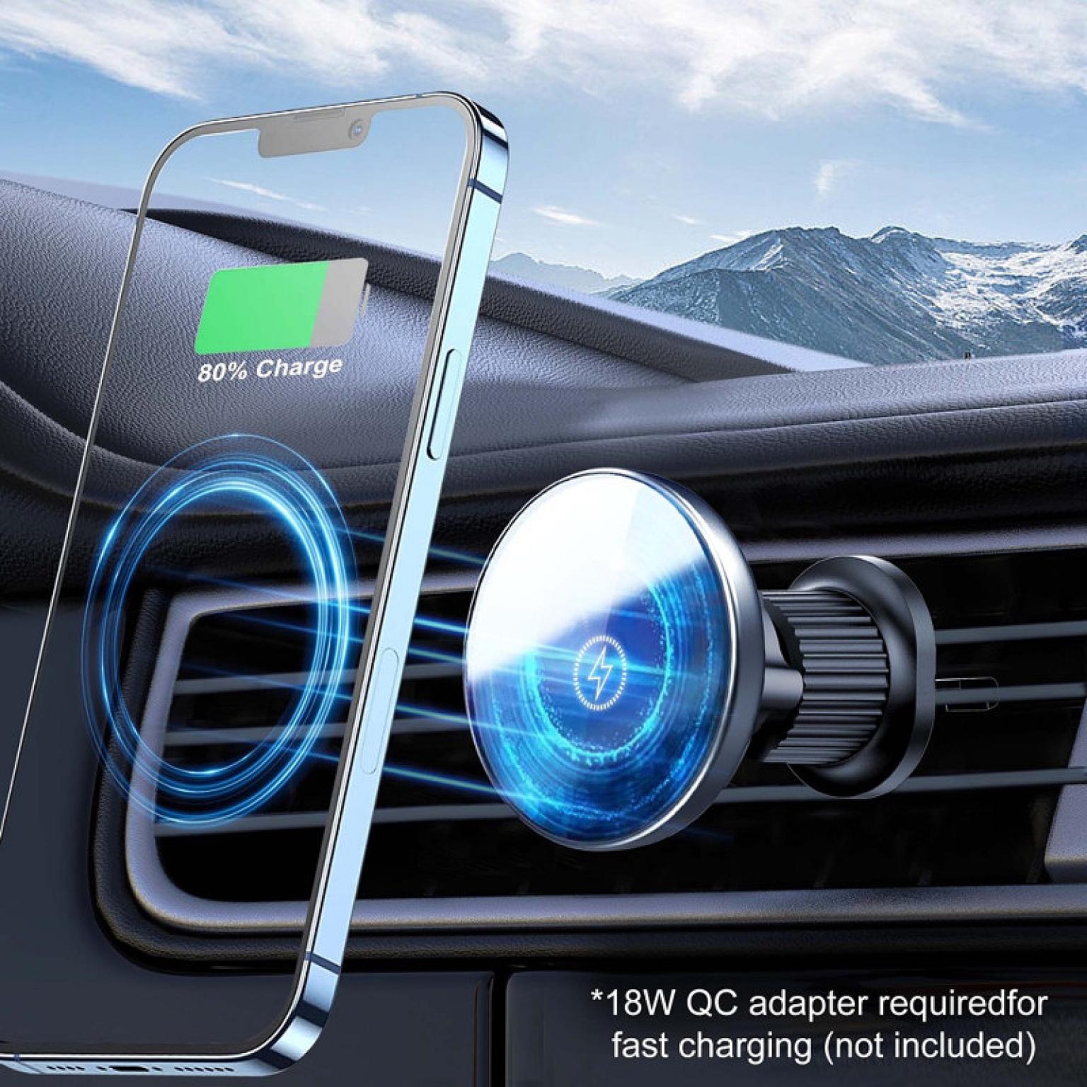 Wireless Magnetic Charging & Vent Holder view 7
