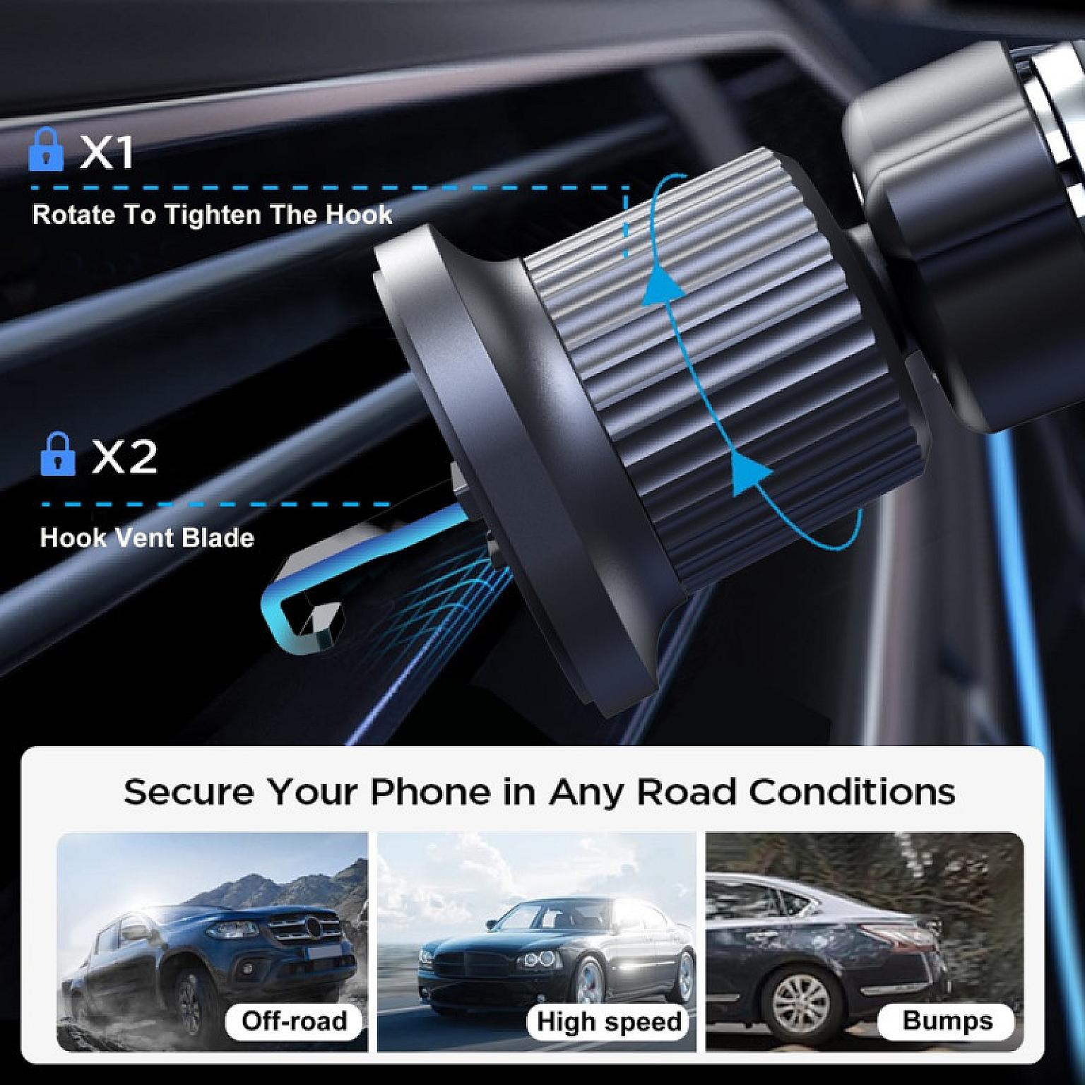 Wireless Magnetic Charging & Vent Holder view 8