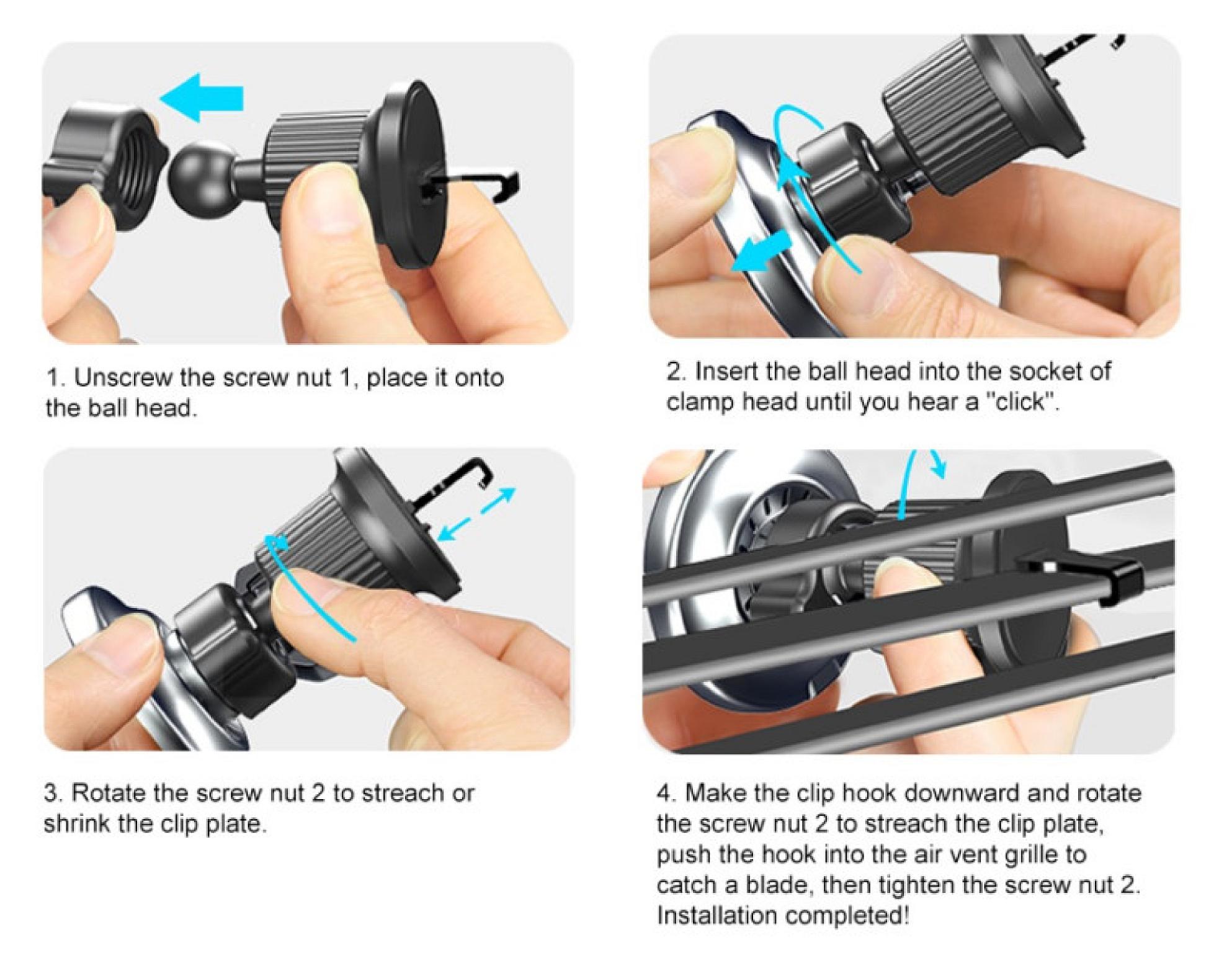Wireless Magnetic Charging & Vent Holder view 10