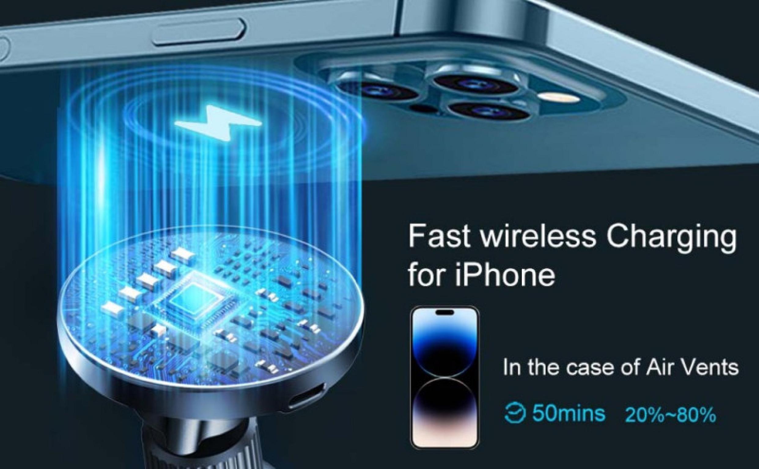 Wireless Magnetic Charging & Vent Holder view 11