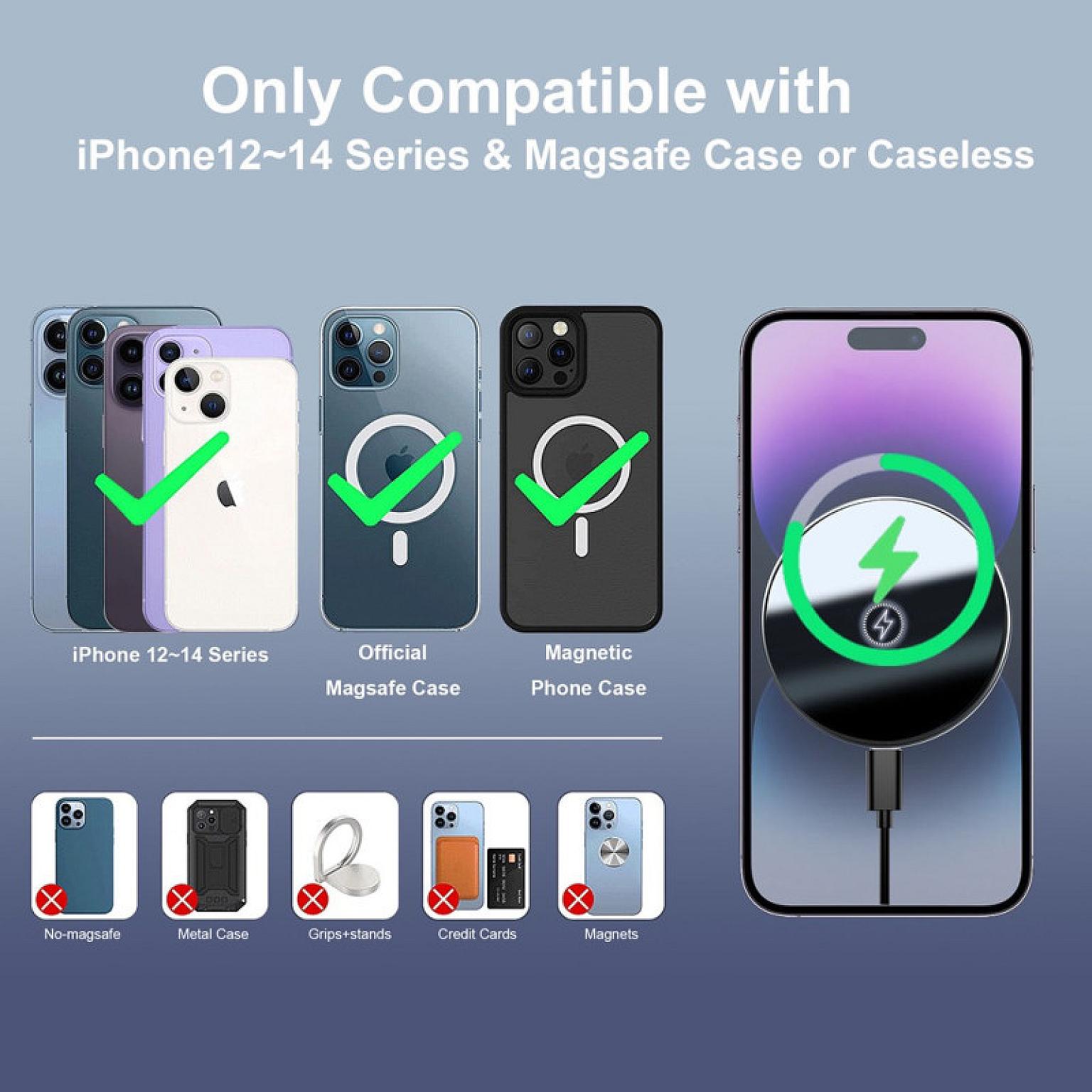 Wireless Magnetic Charging & Vent Holder view 12