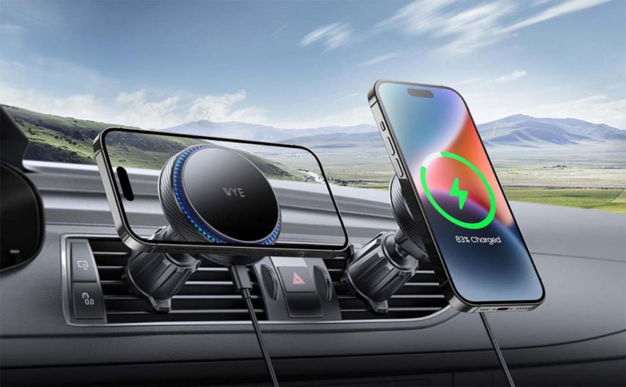 15W In-Car Wireless Charging  AirVent Holder view 4