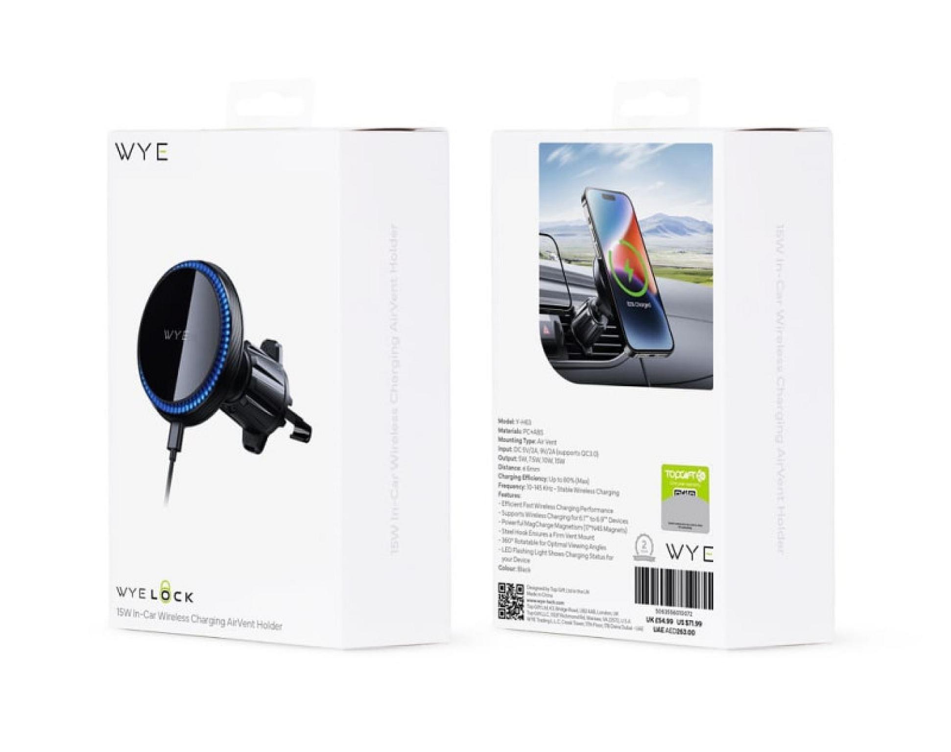 15W In-Car Wireless Charging  AirVent Holder view 7