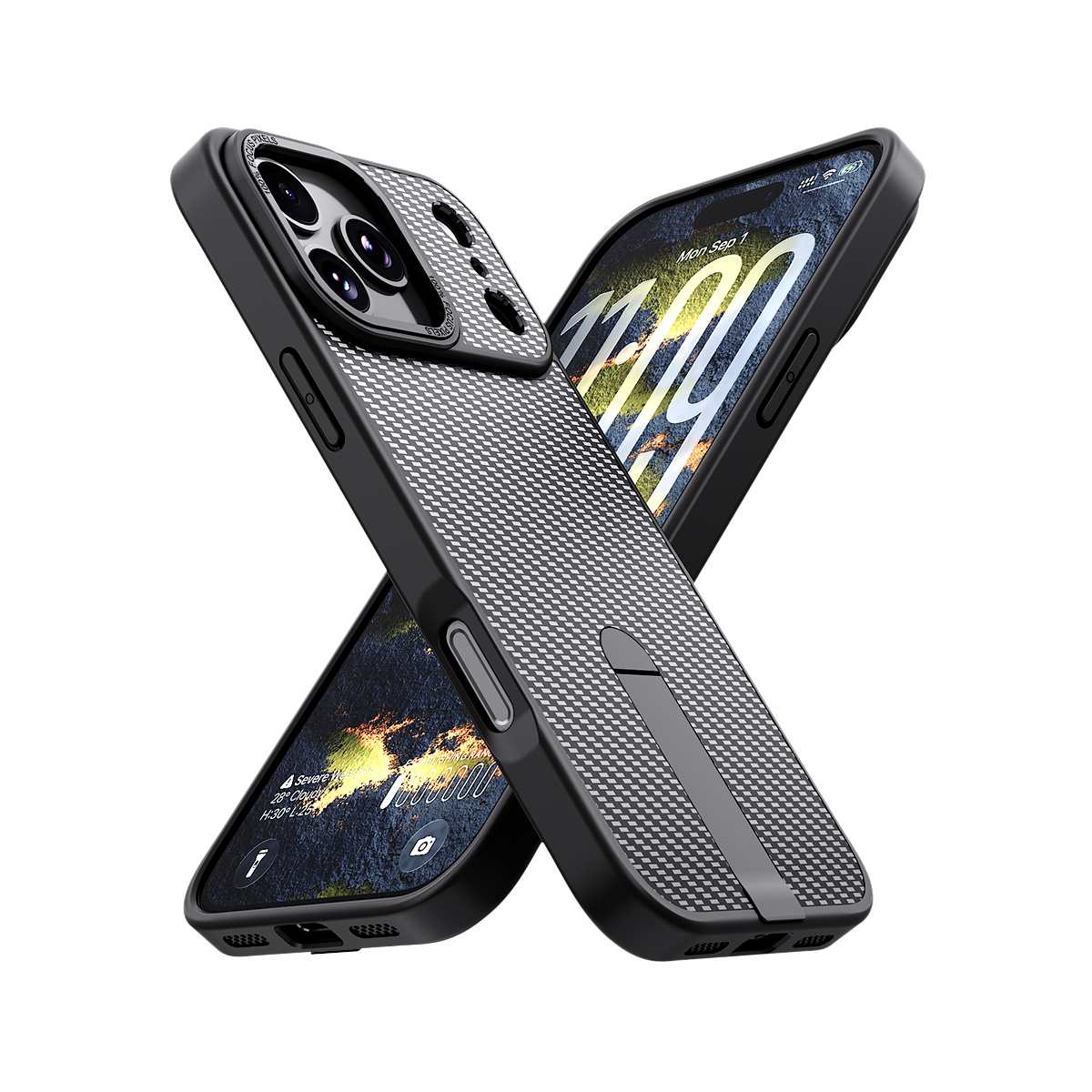 iPhone 13/14 Carbon Design KickStand PC30 Case