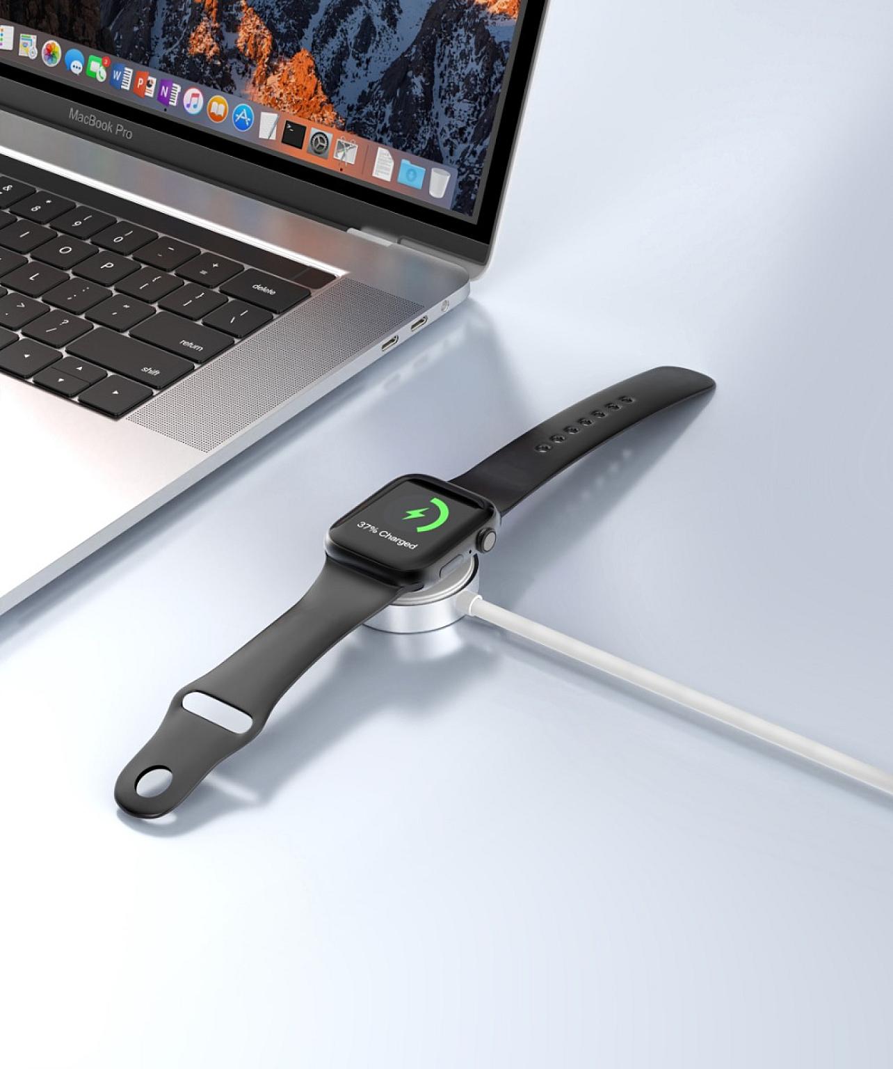 USB-C to Apple Watch Magnetic Wireless Charger view 2