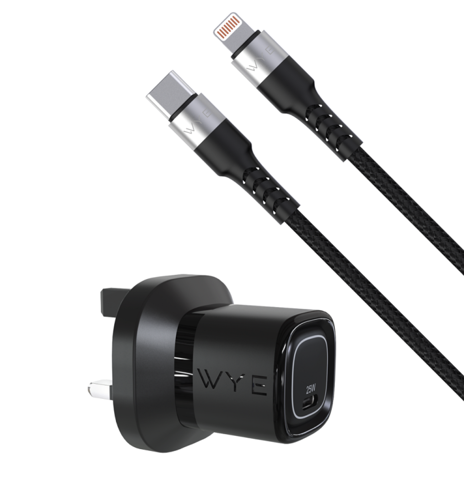 25W USB-C Charging Kit with USB-C to 8-Pin Cable (Gan III) view 1