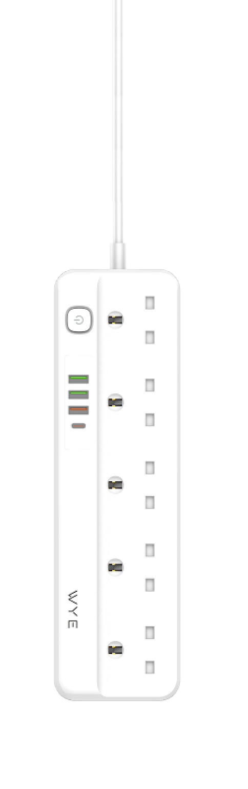 Extension Socket 10A Electric Outlets with USB PD QC3.0 Charging Ports view 1