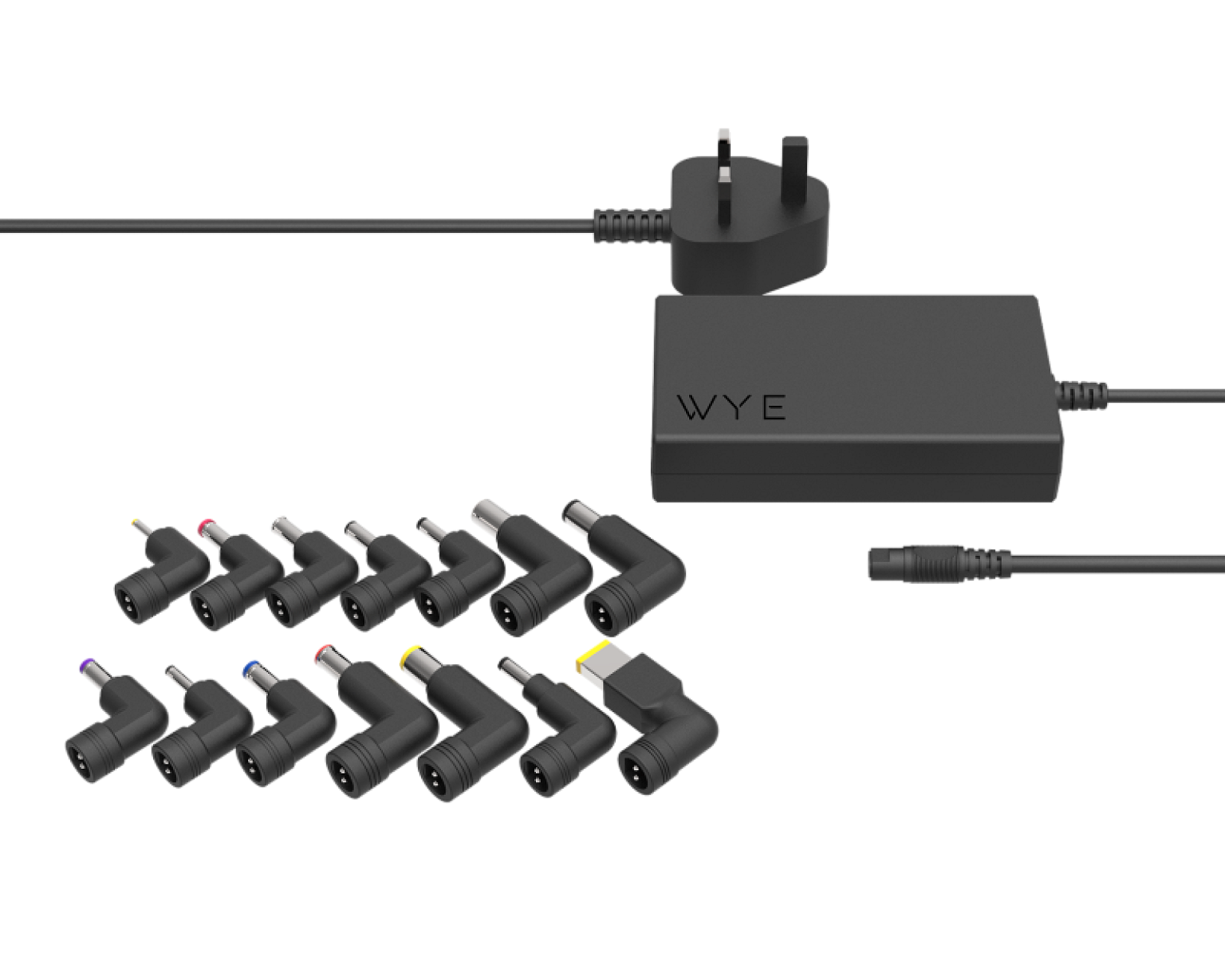 GaN 90W Universal Laptop Charger with 14 Tips view 1