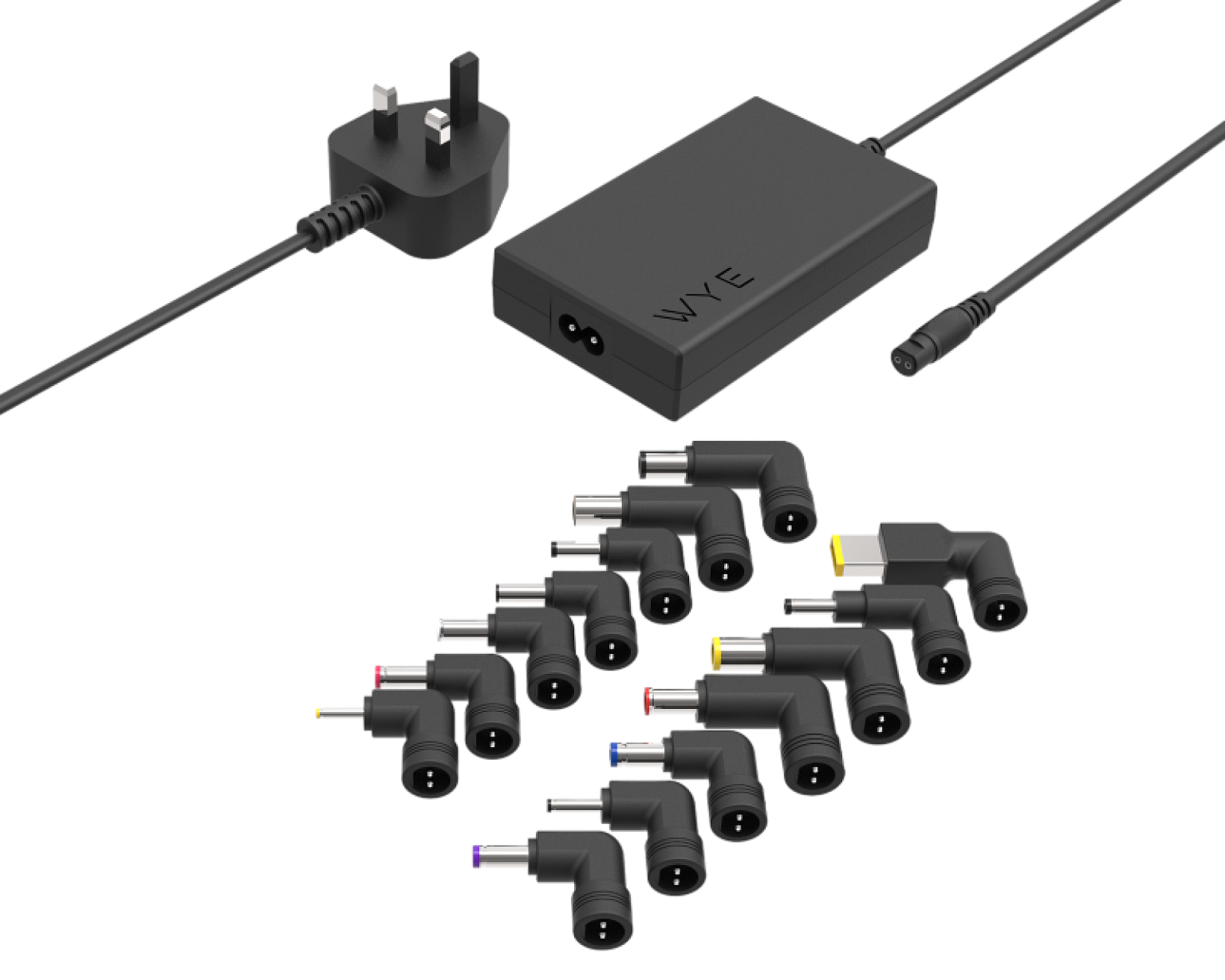GaN 90W Universal Laptop Charger with 14 Tips view 2