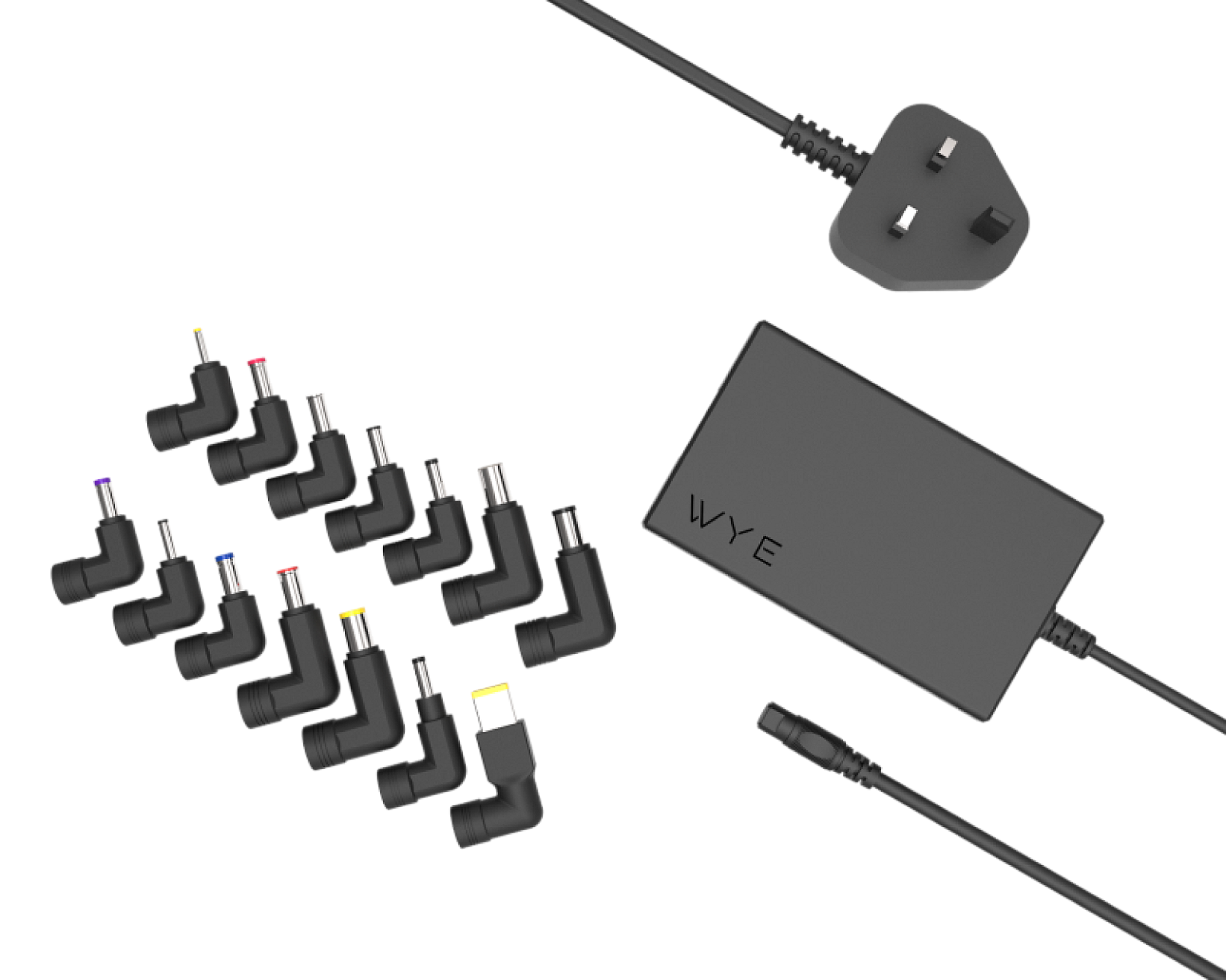 GaN 90W Universal Laptop Charger with 14 Tips view 3
