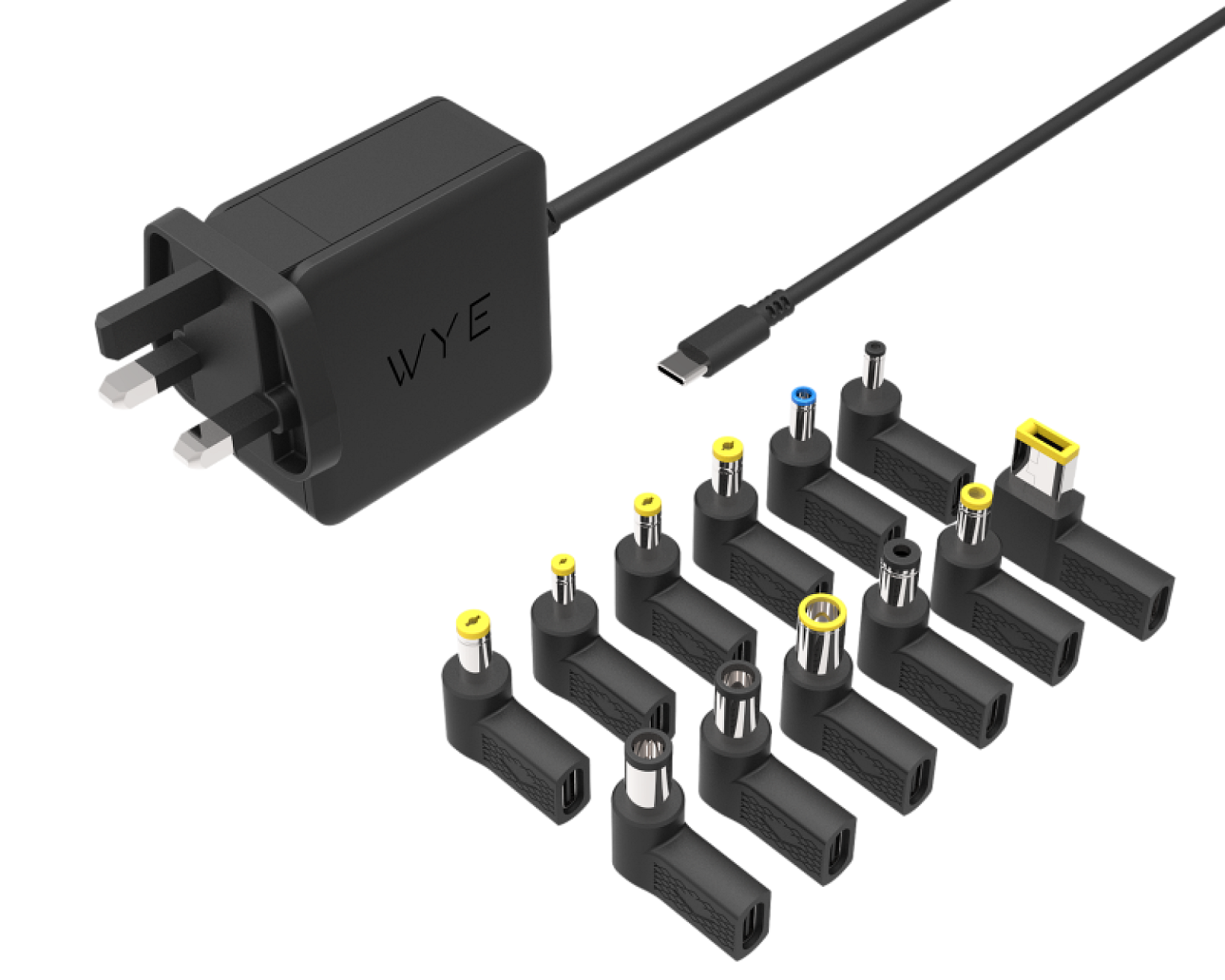 GaN 65W Universal USB-C Laptop Charger with 12 Different Tips view 3