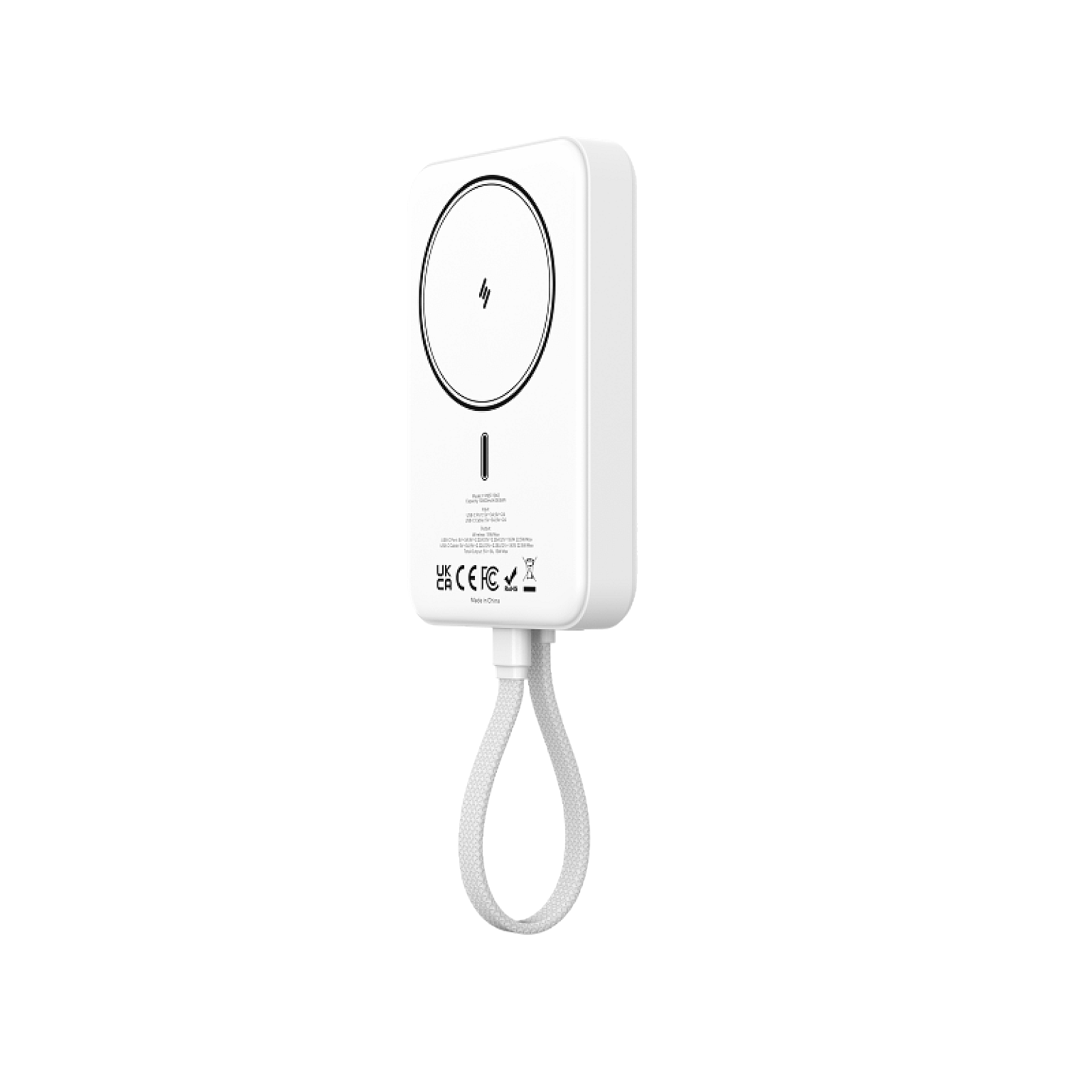 10K Magnetic Power Bank With Build -in USB-C Cable view 1