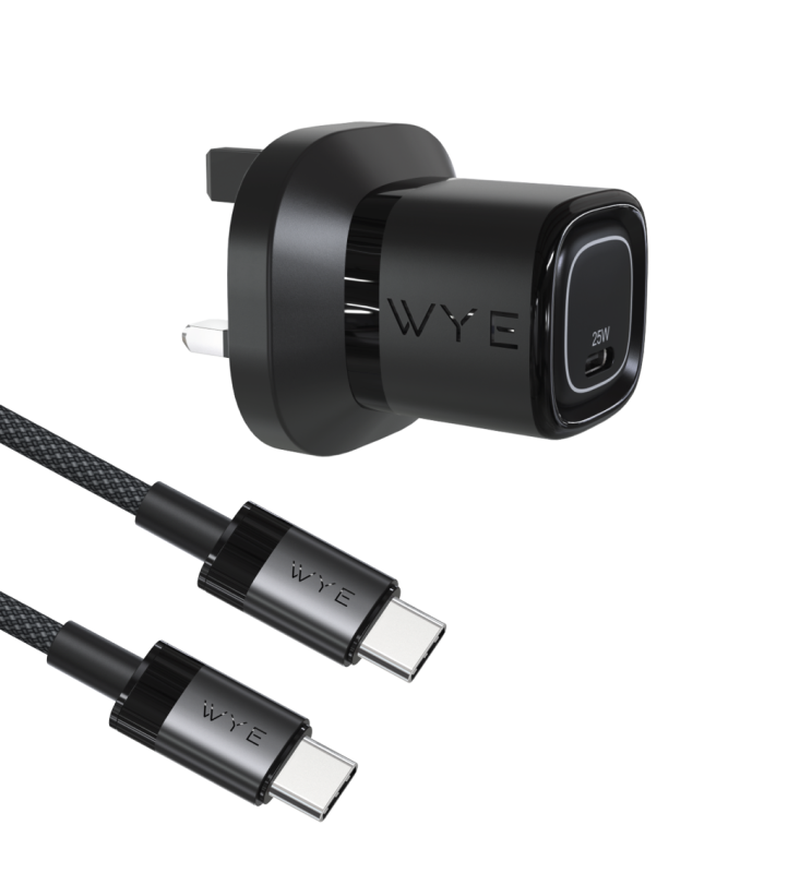 25W Single USB-C Charging Kit with USB-C to USB-C Cable (Gan III)