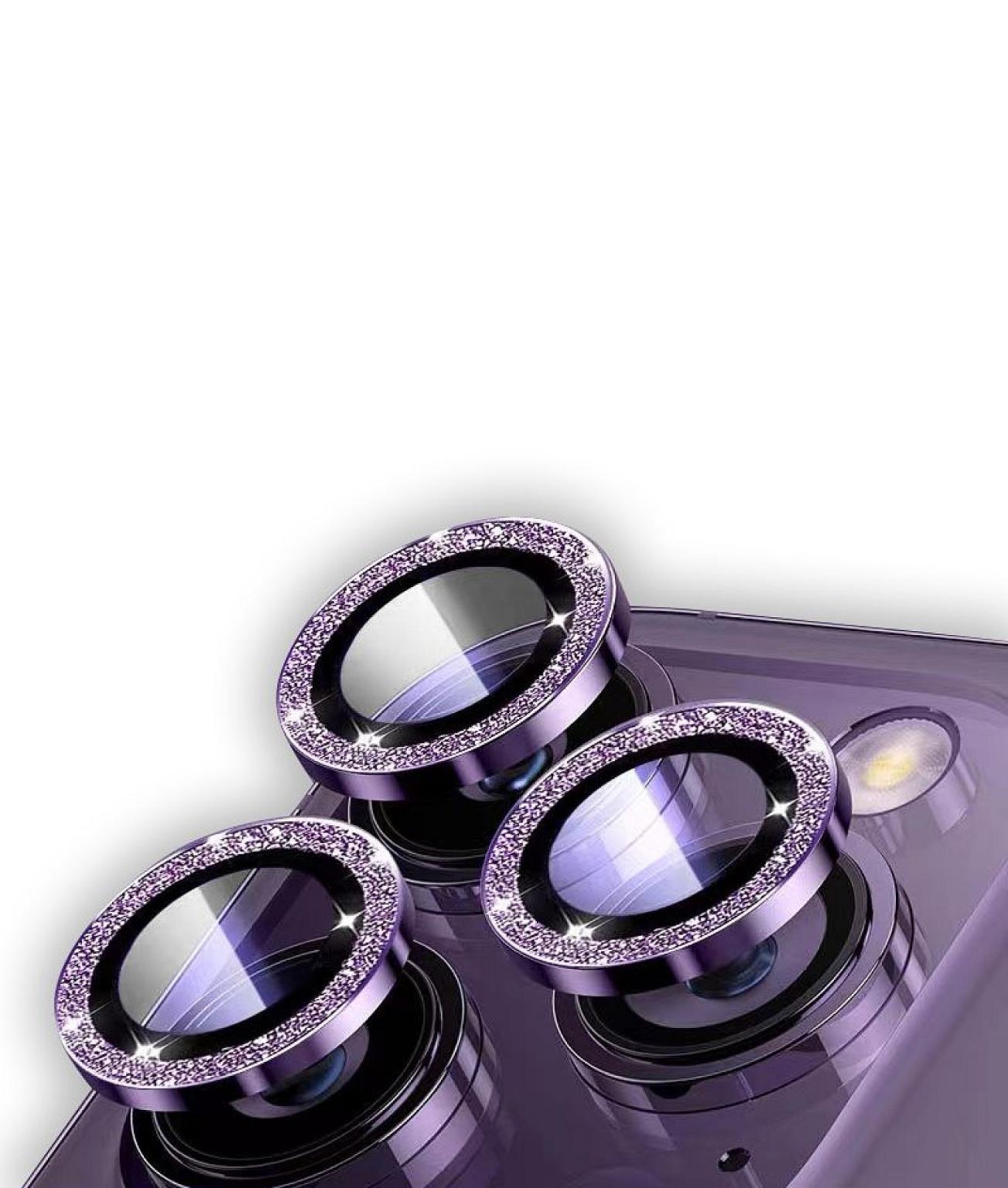 WYESAFE iPhone 14 Pro Max 3D Camera Lens Protector With Diamond view 1