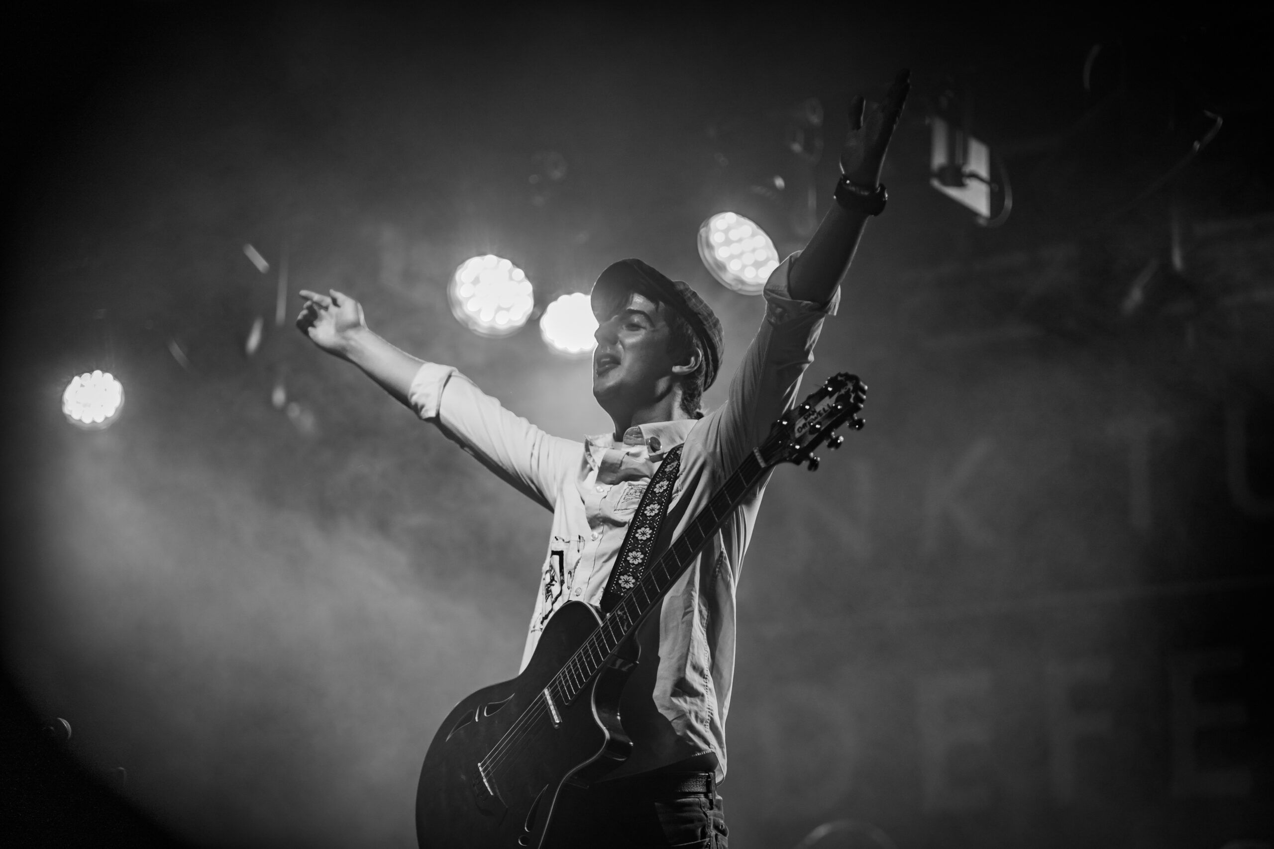 Dan Ottewell on stage