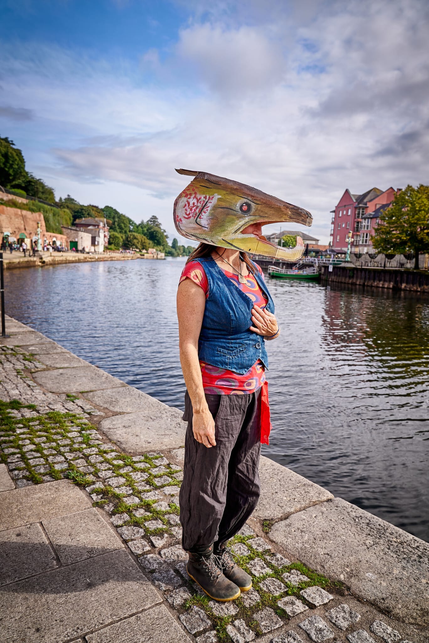 Atlantic Salmon on Exeter Quay after Assembly. Photo Harrison Woodo