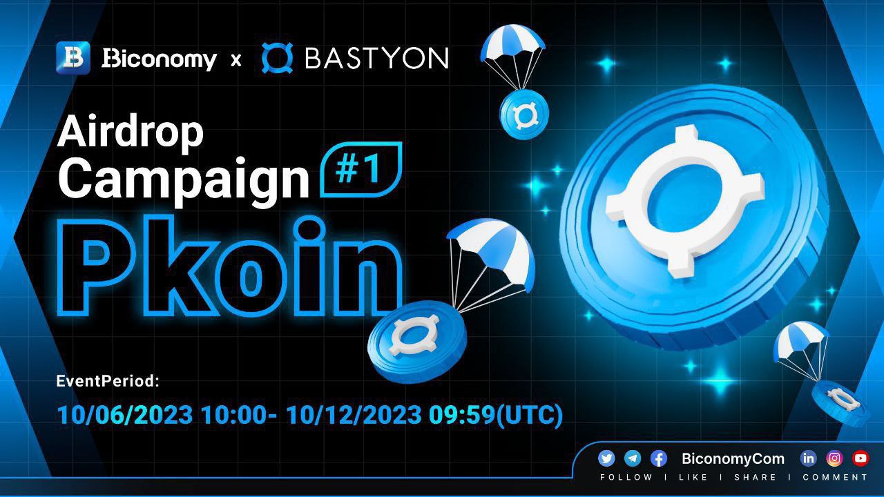 Airdrop campaign. Pkoin.