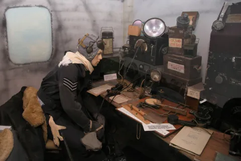 Exterior view of Davidstow Airfield & Cornwall At War Museum in the Cornish countryside
