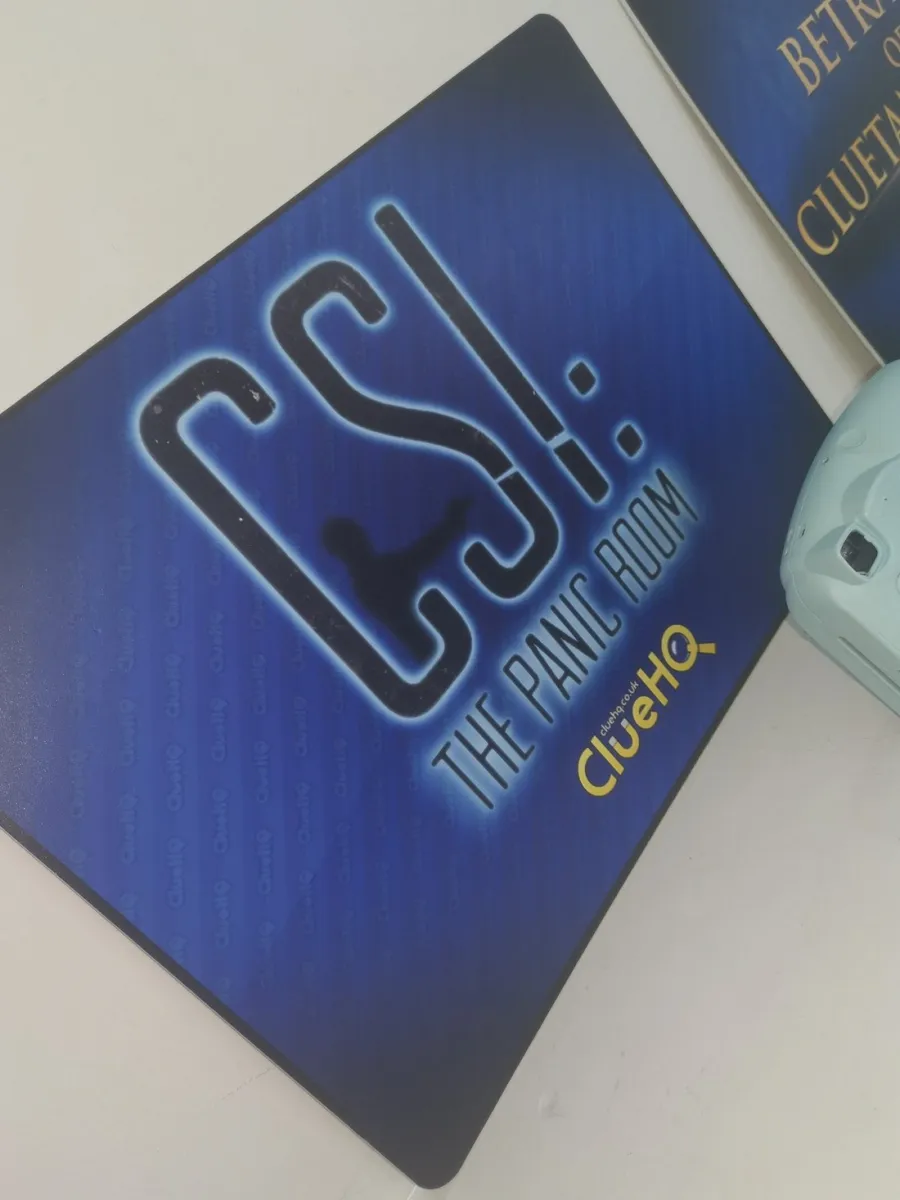CSI: The Panic Room sign from Clue HQ