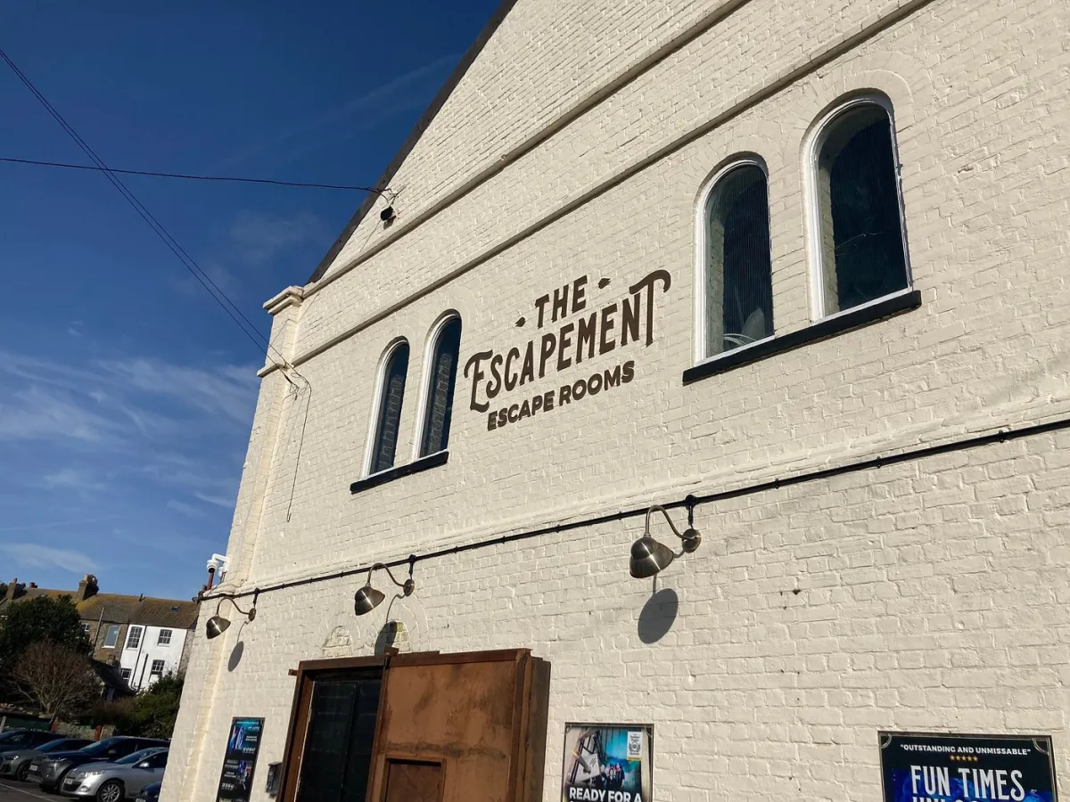 Exterior of The Escapement Escape Rooms building