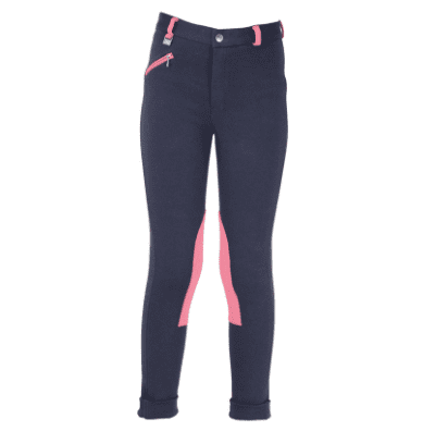 Hy Belton Jr Jodphurs Navy/Salmon - Image 4