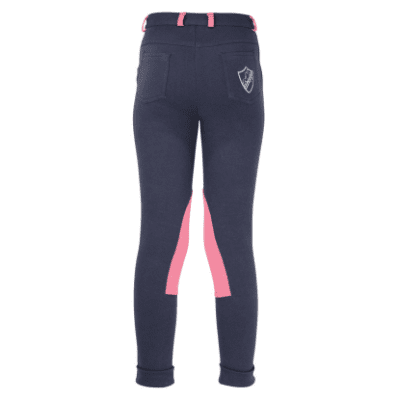 Hy Belton Jr Jodphurs Navy/Salmon - Image 3
