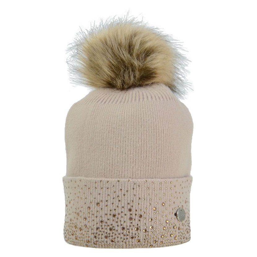 Hy Equestrian Alaska Diamante Hat Beige