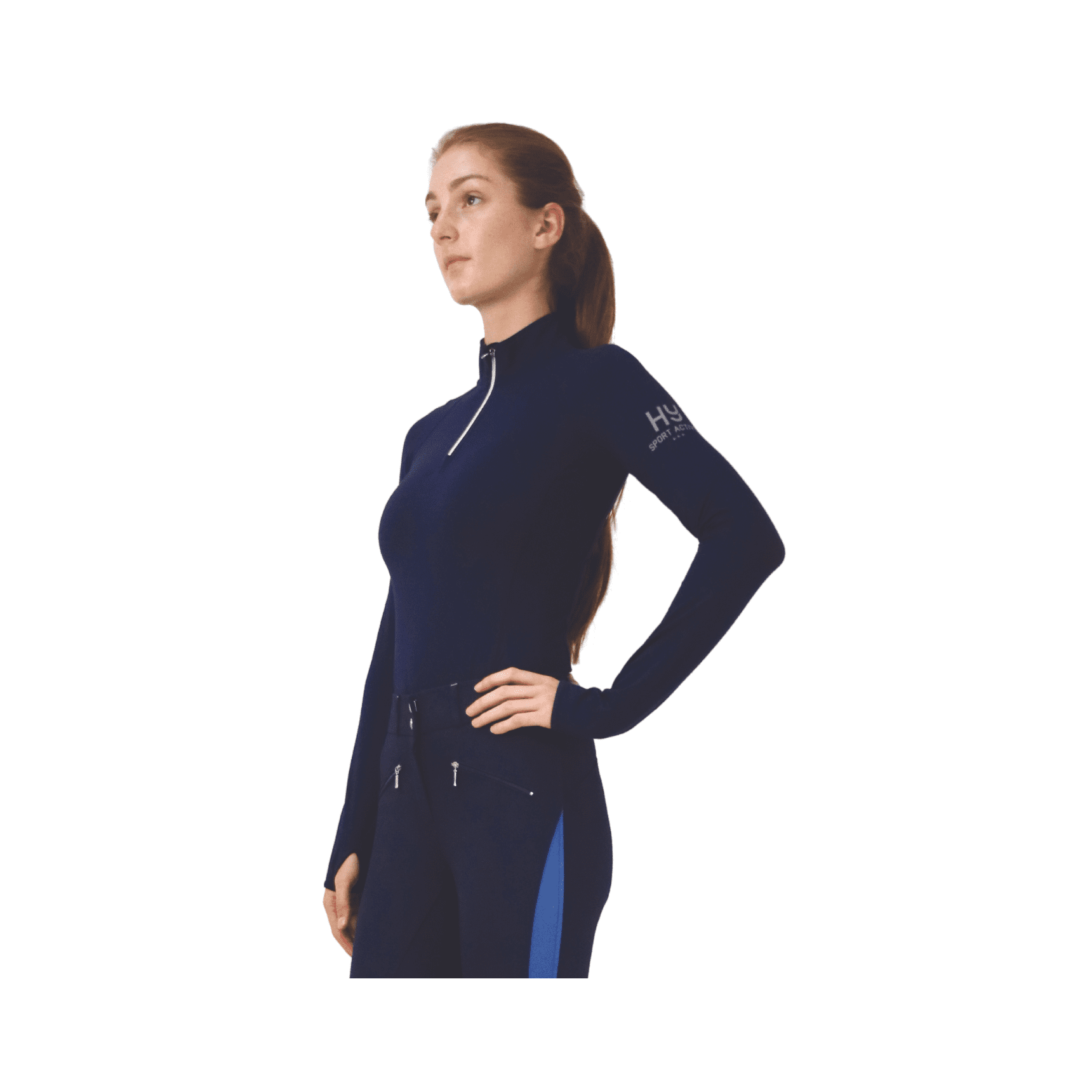 Hy Equestrian Sport Active Base Layer Navy