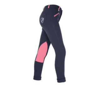 Hy Belton Jr Jodphurs Navy/Salmon
