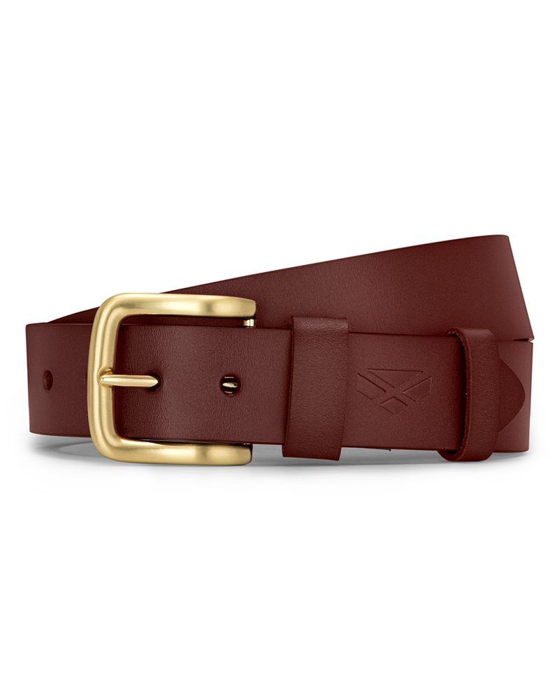 Hoggs of Fife Leather Belt Dark Brown