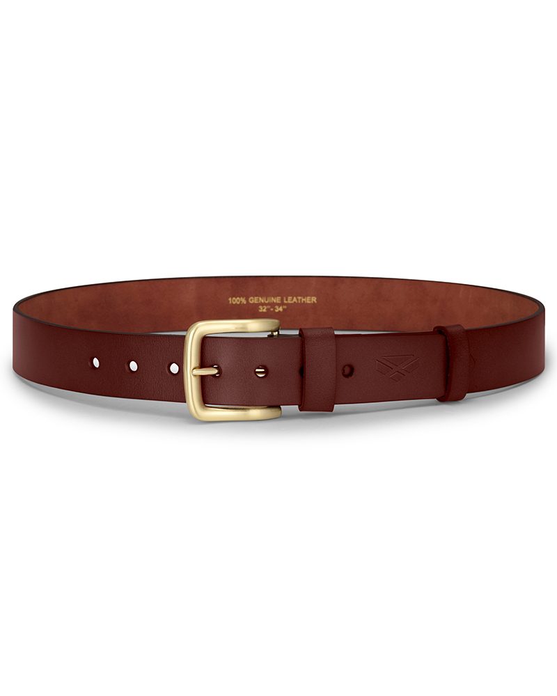 Hoggs of Fife Leather Belt Dark Brown - Image 2