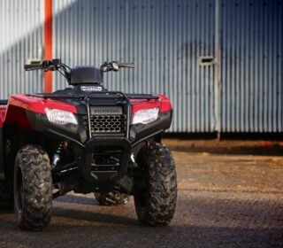 Red Honda quad bike